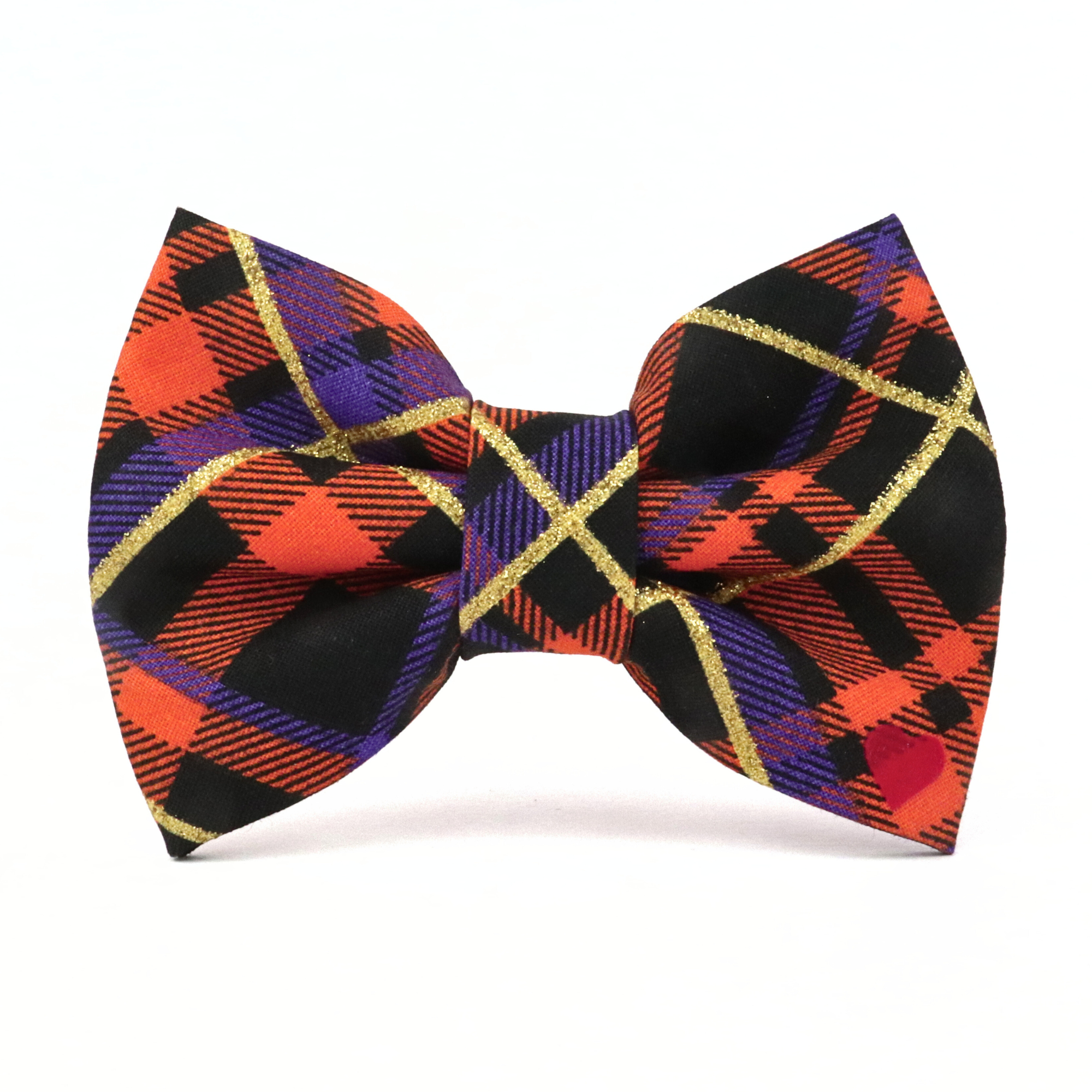 Halloween Plaid Bow Tie