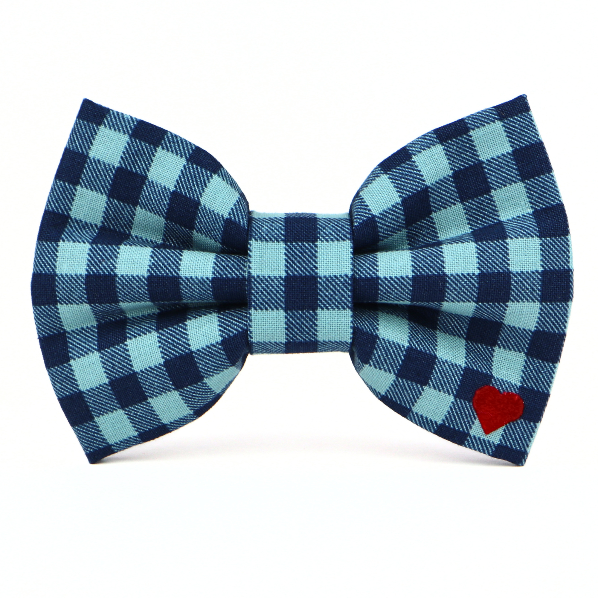 Indigo Check Bow Tie