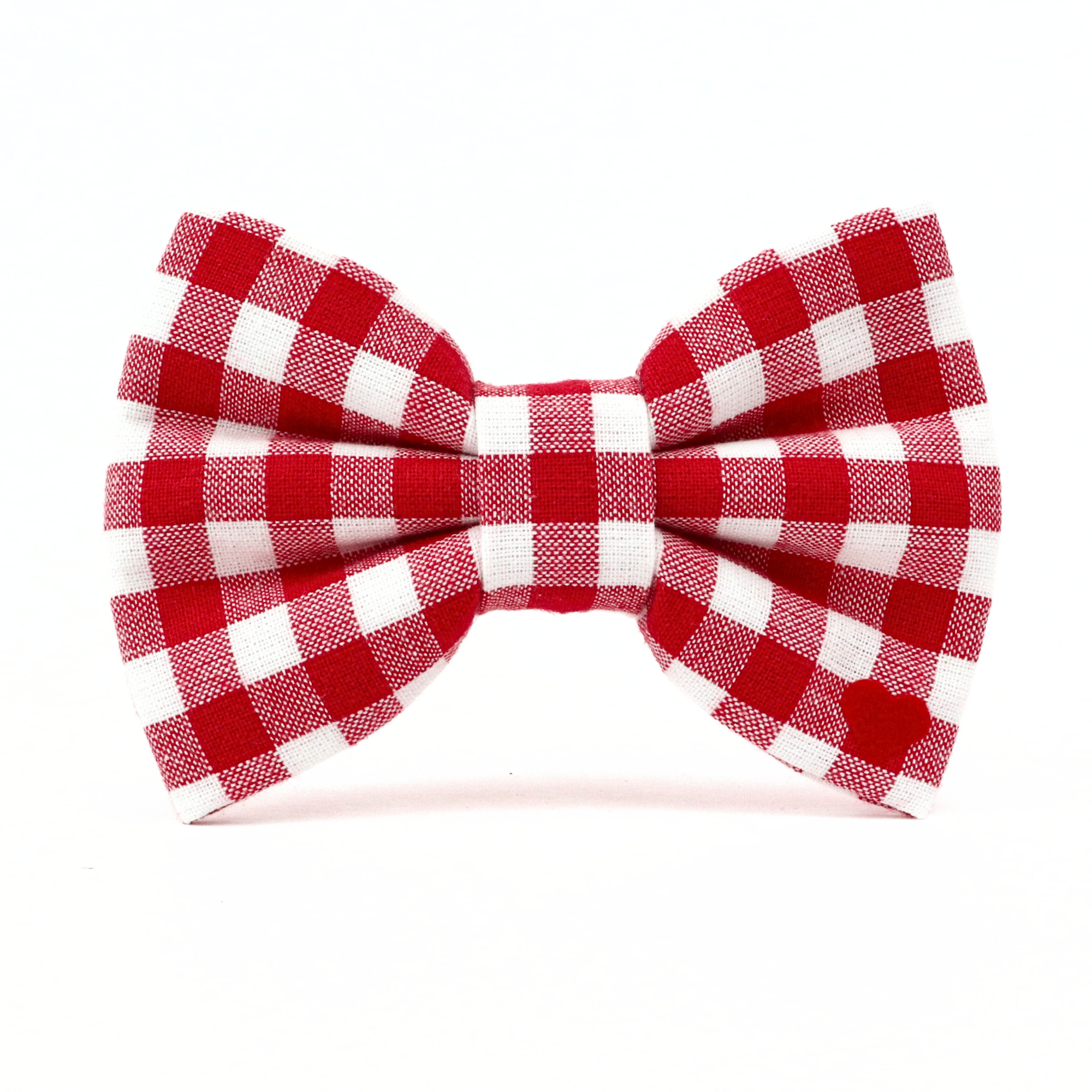 Red Check Bow Tie