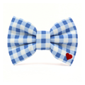 Blue Check Bow Tie