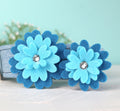 Blues Combo Felt Flower