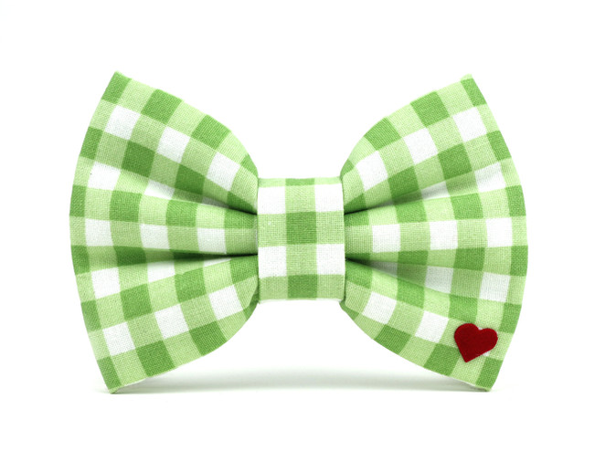 Green Check Bow Tie