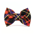 Halloween Plaid Bow Tie