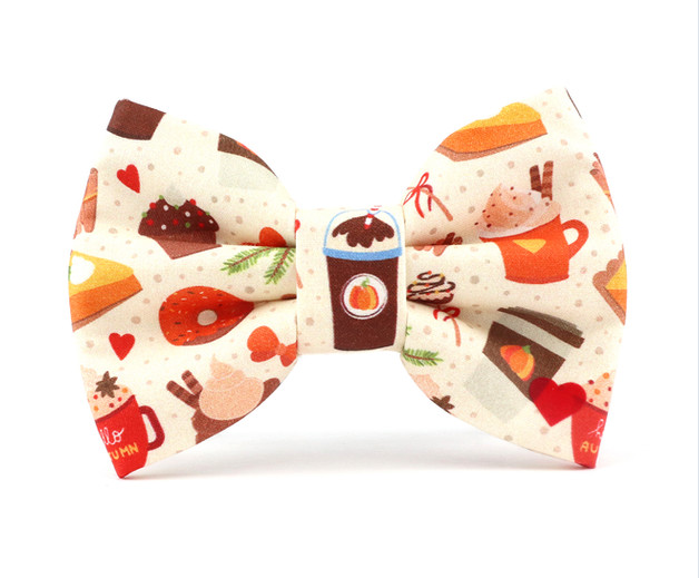 Pumpkin spice bow tie
