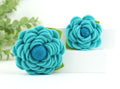 Teal Felt Bloom